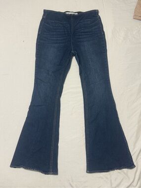 Tinseltown Dark Indigo Flare Jeans